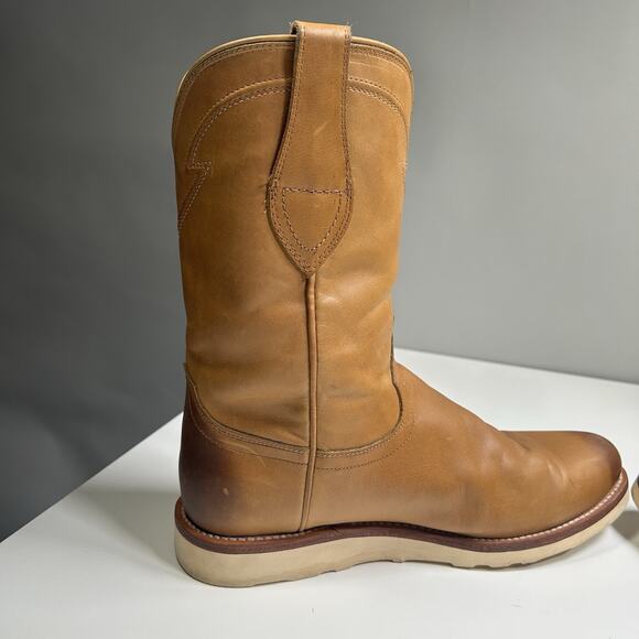 Tecovas Ranch Wear Boots Mens 11.5D Tan Leather Pull On Wedge Sole Western main image 6